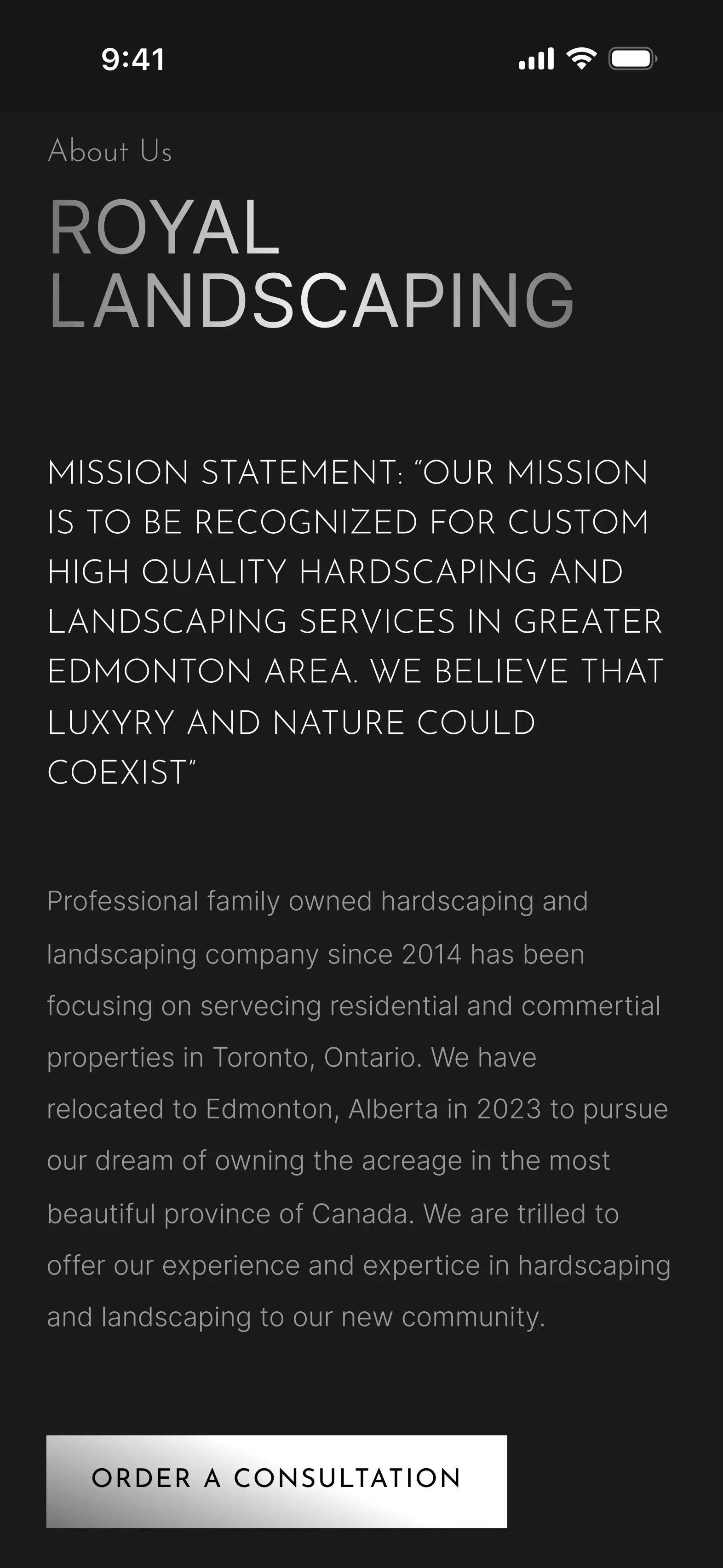 Royal Landscaping mobile