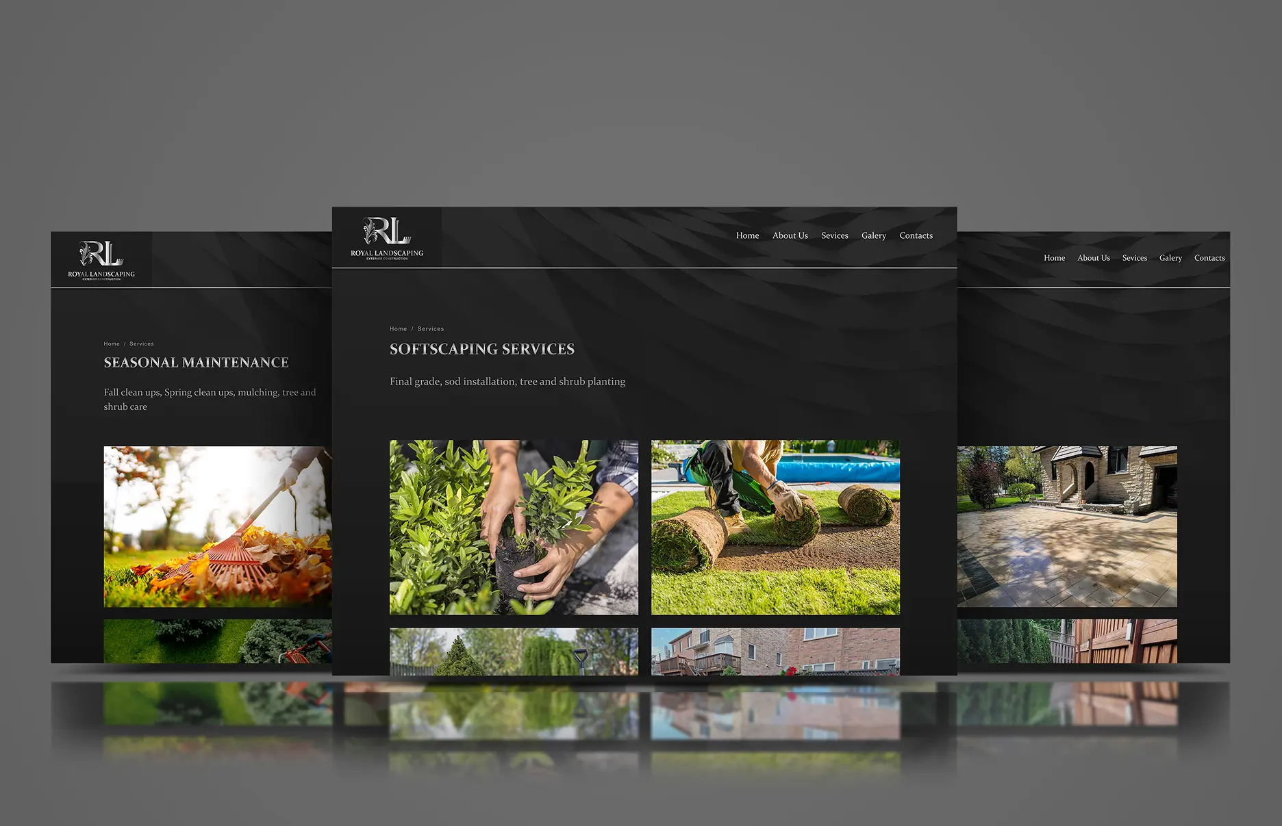 Royal Landscaping services screens